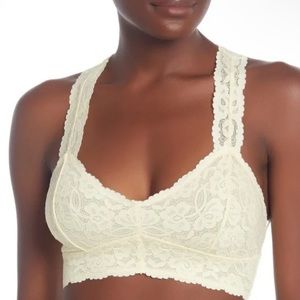 NWT Free People Lace Racerback Bralette sz Medium